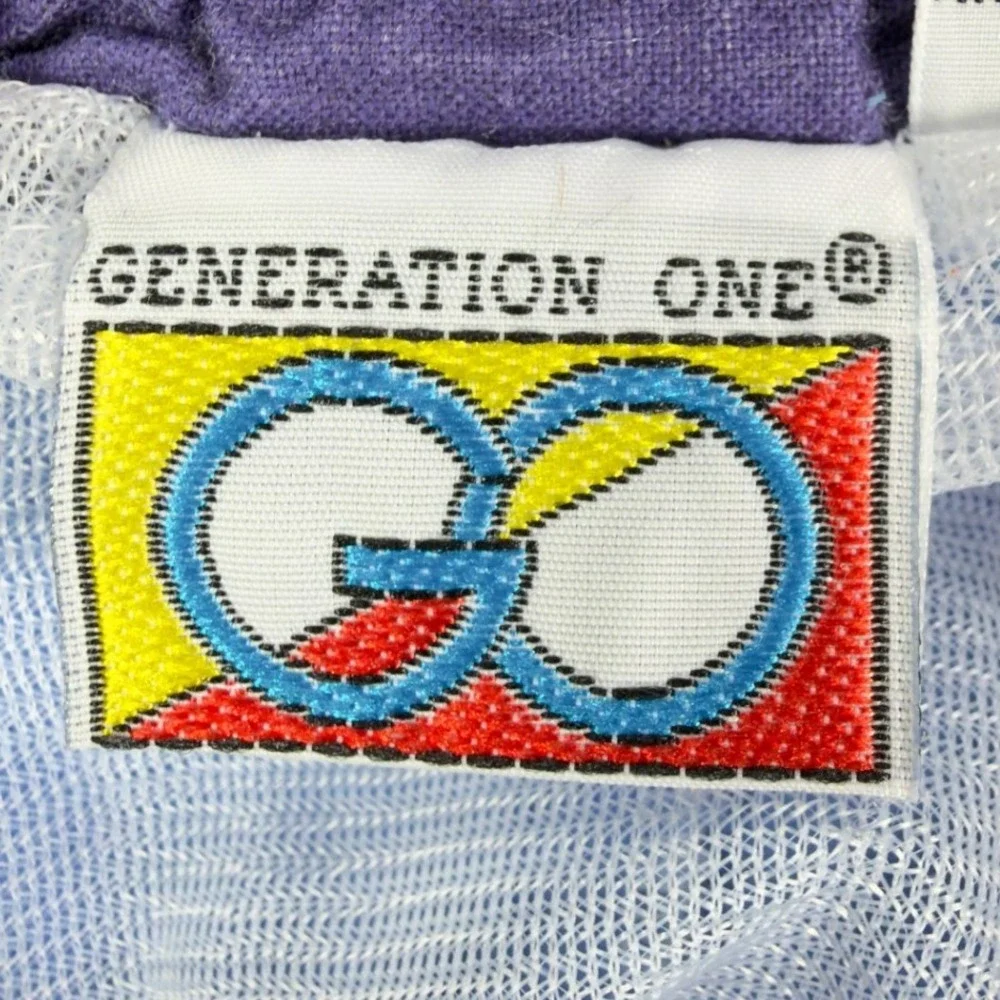 Generation One Vintage 90s Swim Trunks Boys L 14-16 Blue Cotton NWT